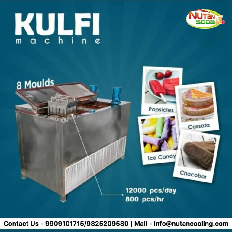 8 Mould Kulfi Machine Nutancooling